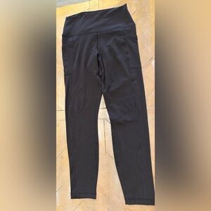 Yogalicious Lux Tribeca Brown High Rise Ankle Leggings Size M